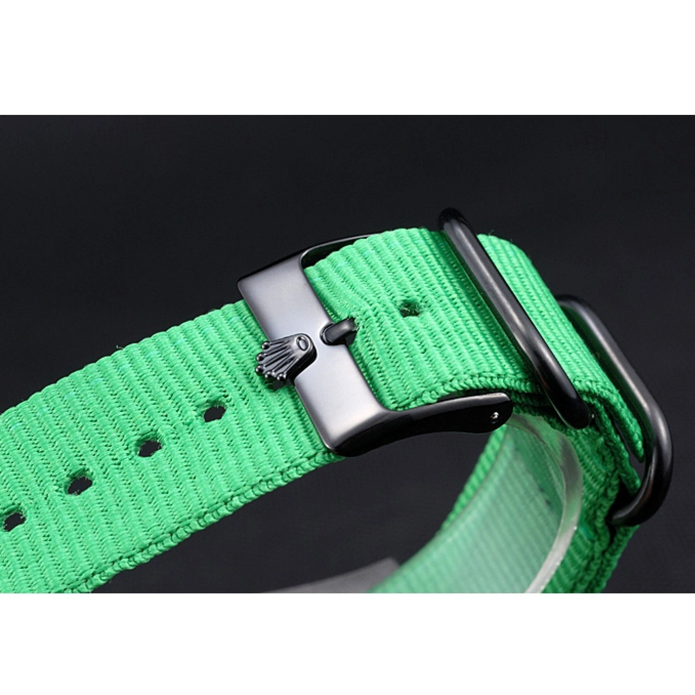 Rolex aaa copy Rolex Milgauss Strap Bamford Green 622004 Nylon 0719